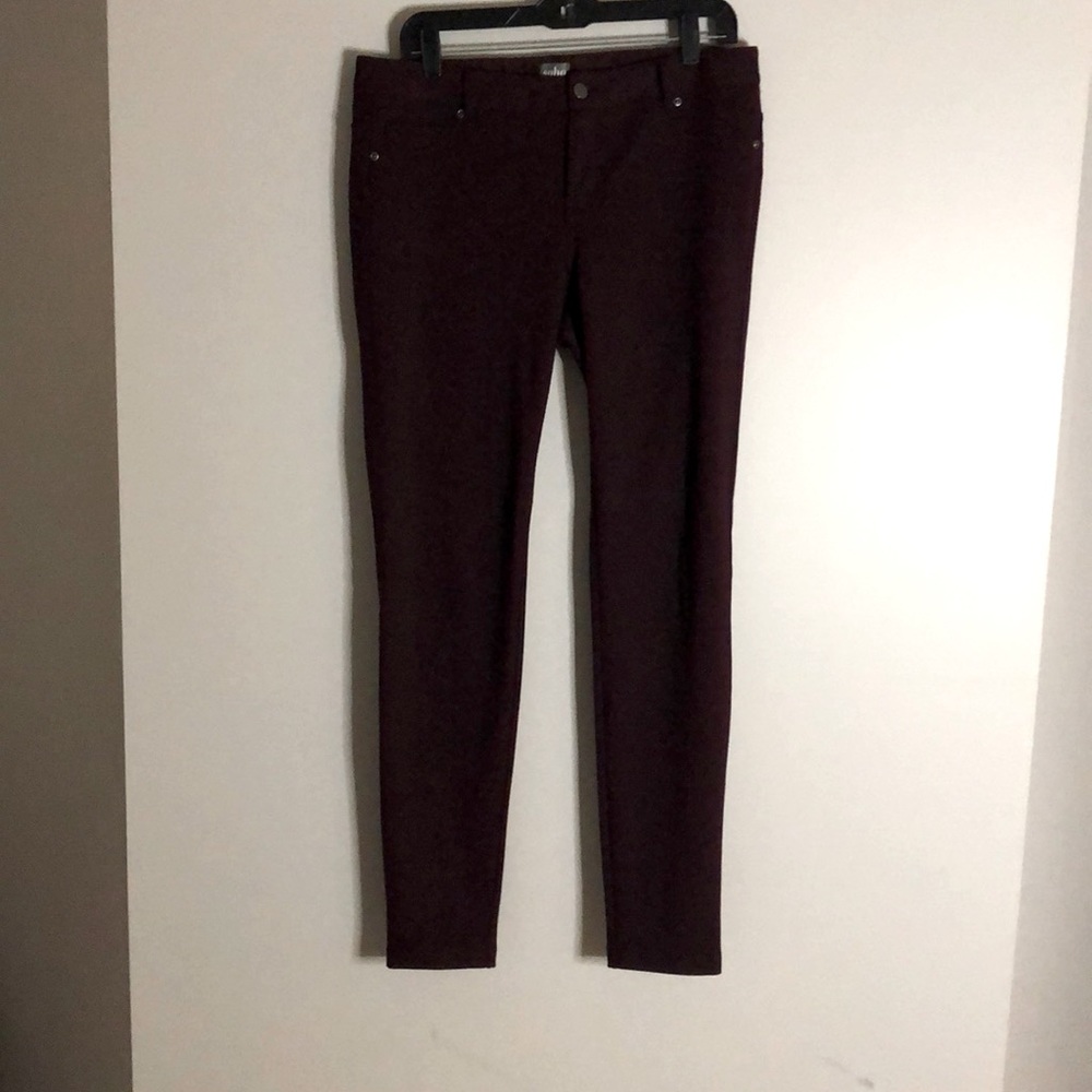 Ny&co. Burgundy jeggings